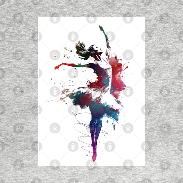 Ballet dancer graphic art by JBJart